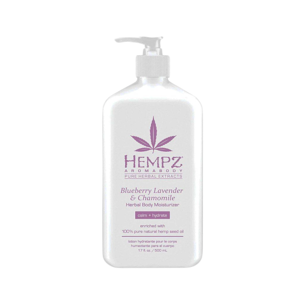 AROMABODY BLUEBERRY LAVENDER & CHAMOMILE HERBAL BODY MOISTURIZER Увлажняющее молочко для тела HEMPZ с черникой, лавандой и ромашкой Hempz